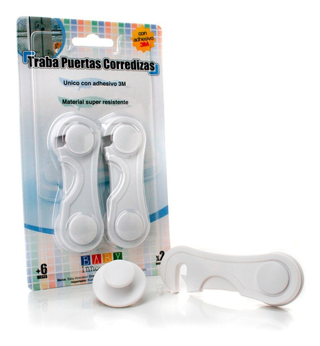 Traba Puertas Corrediza Para Alacenas Y Bajo-mesadas - Baby Innovation Color Blanco