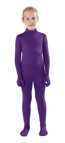 Disfraces De Body Enterizo Estilo Zentai Morado Talla M