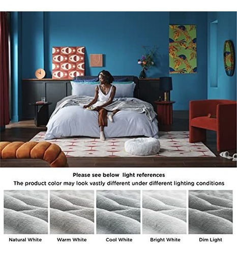 Colcha Para Cama Bedsure De Color Gris Claro Individual