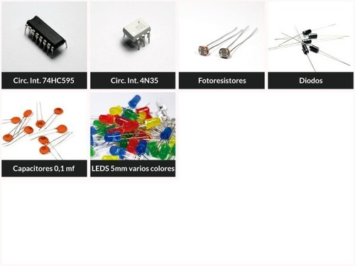 Imagen 3 de 4 de Kit Led Arduino Con Protoboard Y Fuente