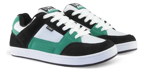 Tenis Qix Am Retr Preto Verde Branco Anos 2000 Sap o Pantuf