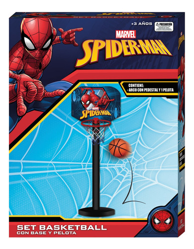 Set Basketball Con Pelota Y Base Spiderman Marvel Pronobel