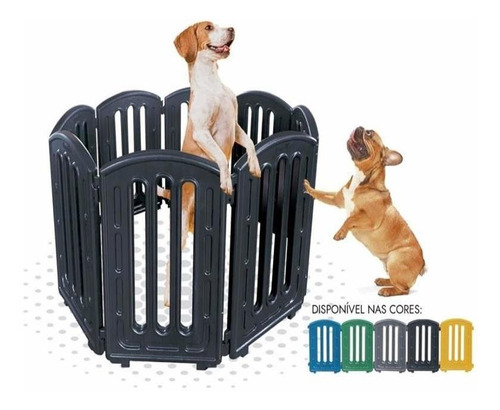 Cercadinho Modular Portátil Para Pets 8 Módulos