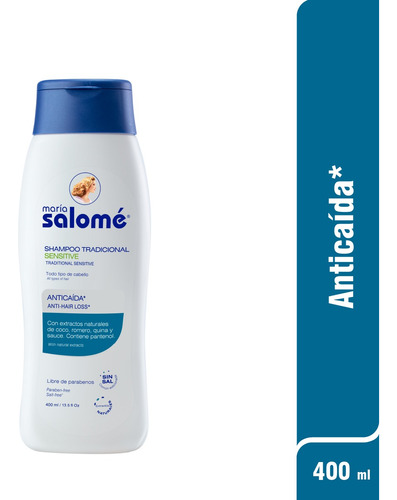 Shampoo Sensitive Sin Sal María Salomé 400 Ml