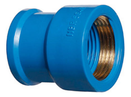 5 Unidades Luva Lr Bucha Latão 25x1/2 Azul