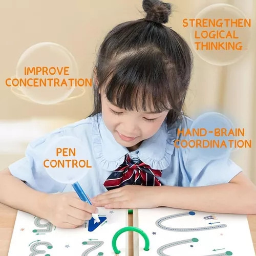 F1 Juego De Cuadernos De Ejercicios Montessori Para Niños,