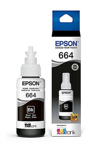 Epson Tinta Liquida T664120 Negro