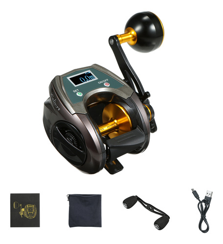 Carrete Baitcasting Reel De Carbono Recargable, Carrete De P