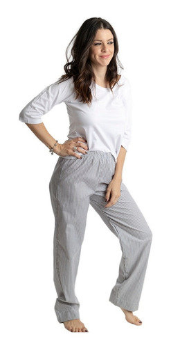 Imagen 5 de 10 de Remera Dora Jelue Pijama Manga 3/4 Algodón Soft Dama Mujer