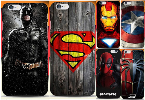 Funda Protector iPhone 7 /7 Plus + Superheroe Marvel Ironman