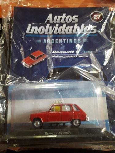 Autos Inolvidables Argentinos Salvat - Renault 6 - 1969 1:43