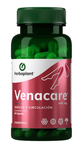 Venacare 60 Capsulas 460mg Varices Y Circulación Herbaplant