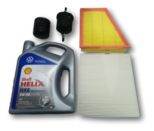 Kit De Filtros Vw Fox Suran + Shell Helix Hx8 5w40 X 4lts