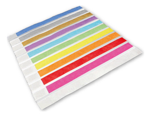 Pulseras Identificación Tyvek Sin Impresión 1.250 Unidades