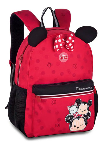 Mochila Infantil Minnie Tsum Tsum Clio Cor Vermelho