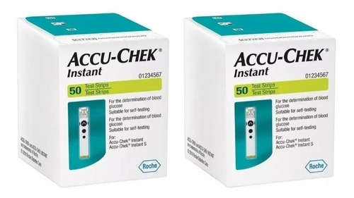 100 Tiras Reactivas Accu Chek Instant // Cintas