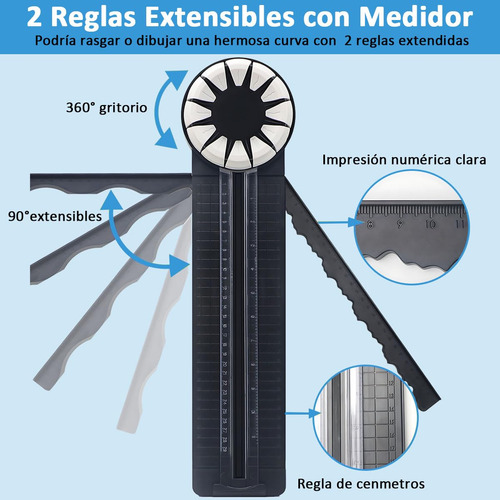 Cortador De Papel 12 En 1, Cortadora De Guillotina Con