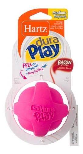 Juguete Pelota Perro Hartz Dura Play Ball Medium Fucsia