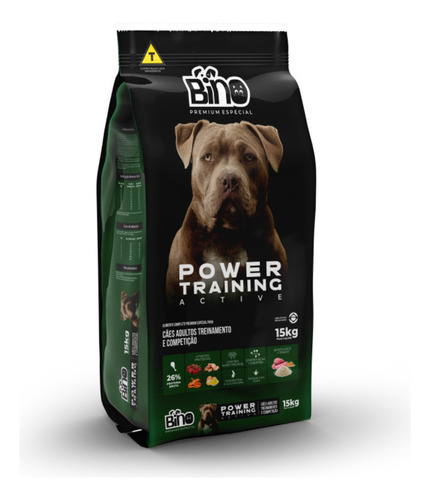 Ração Para Cachorro Com Whey Power Training 26% Adulto 15kg