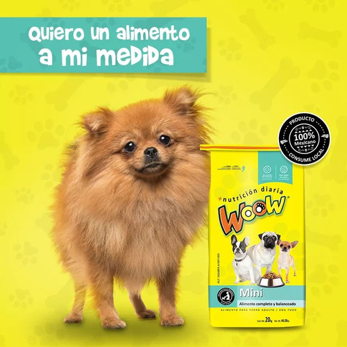 Imagen 5 de 7 de Promoción Woow Mini Paquete De 9 Kg + Plato