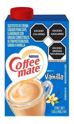 Coffee Mate Líquido Sabor Vainilla 530 Ml