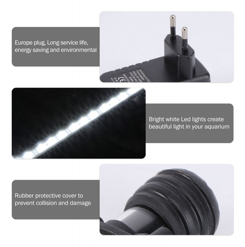 Luces Led Para Peceras De 28 Cm, Iluminación Para Acuarios,