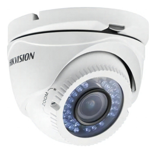 Cámara de seguridad Hikvision DS-2CE56C0T-VFIR3F Turbo HD con resolución de 1MP visión nocturna incluida blanca
