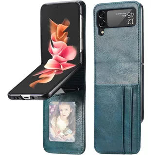 Para Samsung Galaxy Z Flip 3 Wallet Case Com Cartão Hold798