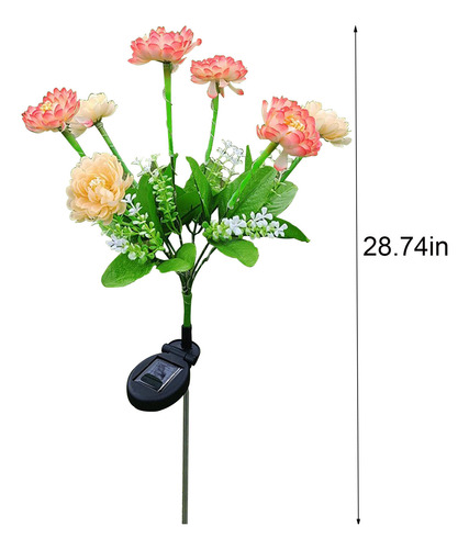 Lámpara De Jardín Led Snow Lotuss, Lámpara De Jardín Exterio