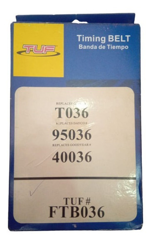 Correa De Tiempo Corolla 1.6 89 92 94 Dientes Tb-036 Icv