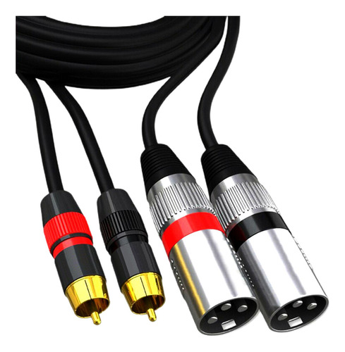 Cable Rca Macho Dual A Macho Xlr Dual Para Altavoz De 1,5 M