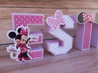 Letras 3d Minnie Mercadolibre Com Ar Letras 3d Minnie Mercadolibre Com Ar