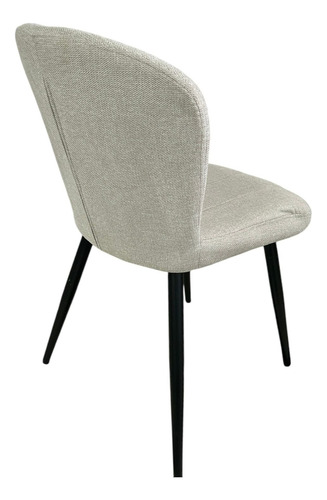 Juego Comedor Mesa Moncloa 200cm + 6 Sillas Panama Chenille Beige Chenille