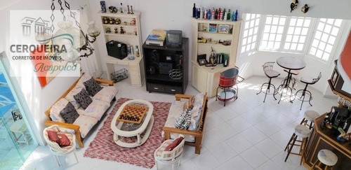 Casa Com 6 Dormitórios À Venda, 420 M² Por R$ 2.100.000 - Acapulco - Guarujá/sp - Ca0573
