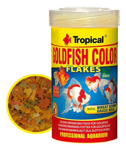 Alimento Tropical Goldfish Color Flakes 100g/500ml