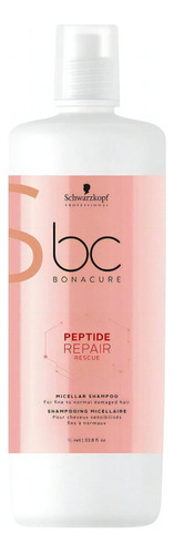 Shampoo Schwarzkopf Profesional Bonacure Reparador 1000ml Color Rosa