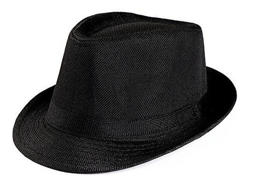 Clásico Fedora Manhat Sombreros Cortos De Paja Para Hombres 