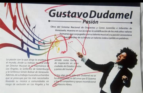 Autografo Gustavo Dudamel