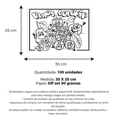 Jogo americano para colorir