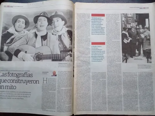 Suplementos Gardel Clarín Tiempo Argentino Años 83*95 Y 2012 (Usado)