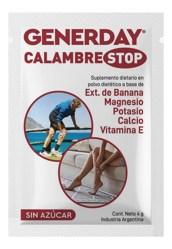 Generday Calambrestop Sin Azu. Estuche X 25 Sob. De Fábrica.
