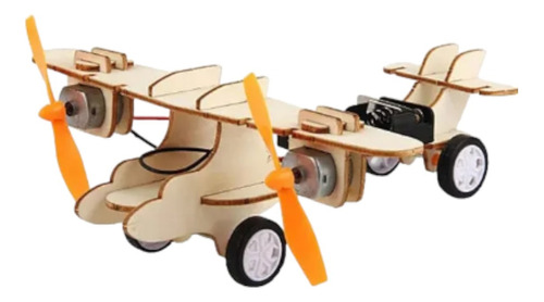 Avioneta Doble Helice Avion Para Armar Kit Ciencia Stem Diy