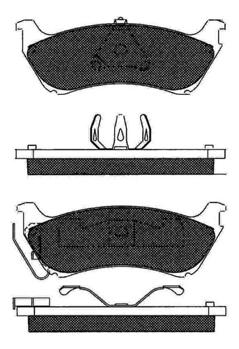 Pastilla De Freno Mercedes Benz --clase Ml 230-320 4wd 98/ T