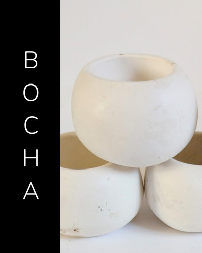 Maceta De Yeso Bocha N6 X 10 Unidades Blanco Bocha