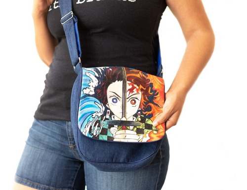 Imagen 7 de 7 de Mariconera Hecha A Mano Tanjiro Kamado (demon Slayer)