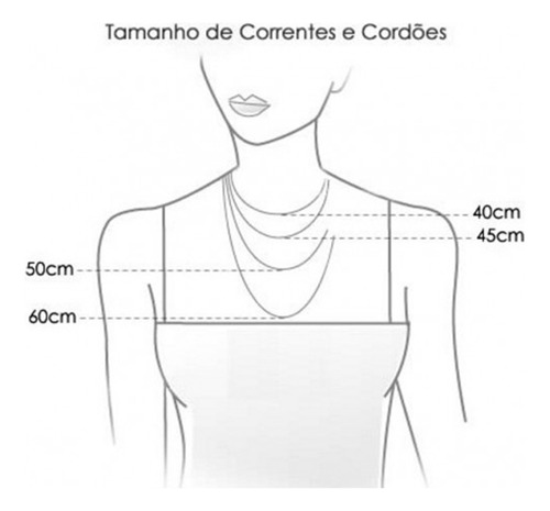 Corrente Colar Com Ponto De Luz Coração Ouro Branco 18k 45cm