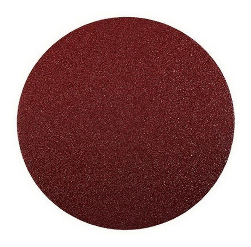 Disco De Lija Con Velcro Grano 120 Ø125 Mm / Rojo Oscuro Kwb