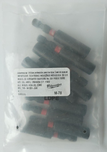 Extensión Magnética Hex 1/4 X 2-3/8 10 Pz Milwaukee 48324504