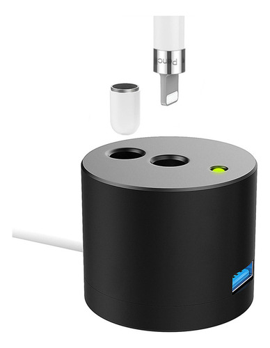 Soporte De Carga Compatible Con Apple Pencil - Base De Negro