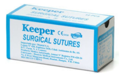 Agujas Sutura Seda/nylon Keeper Odontologia 12x Caja